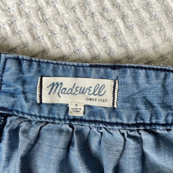 Madewell Chambray Mini with Rear Zipper Detail - Picture 7 of 10